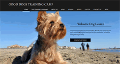 Desktop Screenshot of gooddogstrainingcamp.com